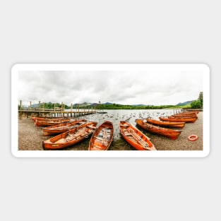 Derwentwater, Panorama, Keswick, Cumbria, UK Sticker